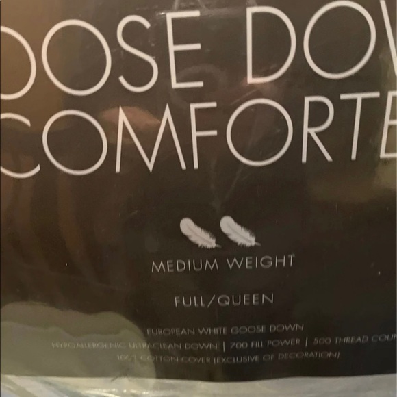 - Hotel collection goose down comforter medium weightqueen